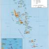 Mappa dell’arcipelago della Repubblica di Vanuatu 