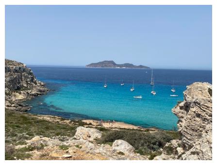 Panorama dall'isola di Favignana