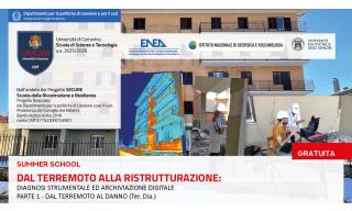 Immagine locandina Summer School ‘Dal terremoto alla ristrutturazione'